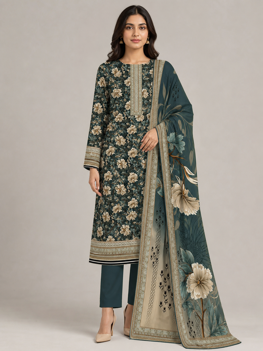 Teal Magnolia D-1020 worn look preview